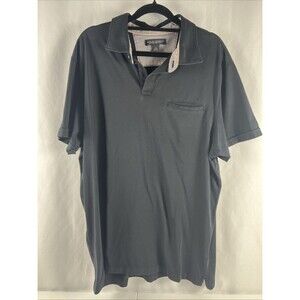 Banana Republic Fitted Pima Polo Shirt Men’s XL Black Short Sleeve Cotton